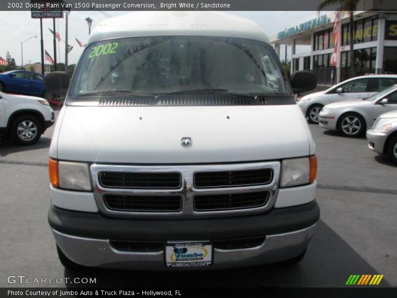 Bright White / Sandstone 2002 Dodge Ram Van 1500 Passenger Conversion