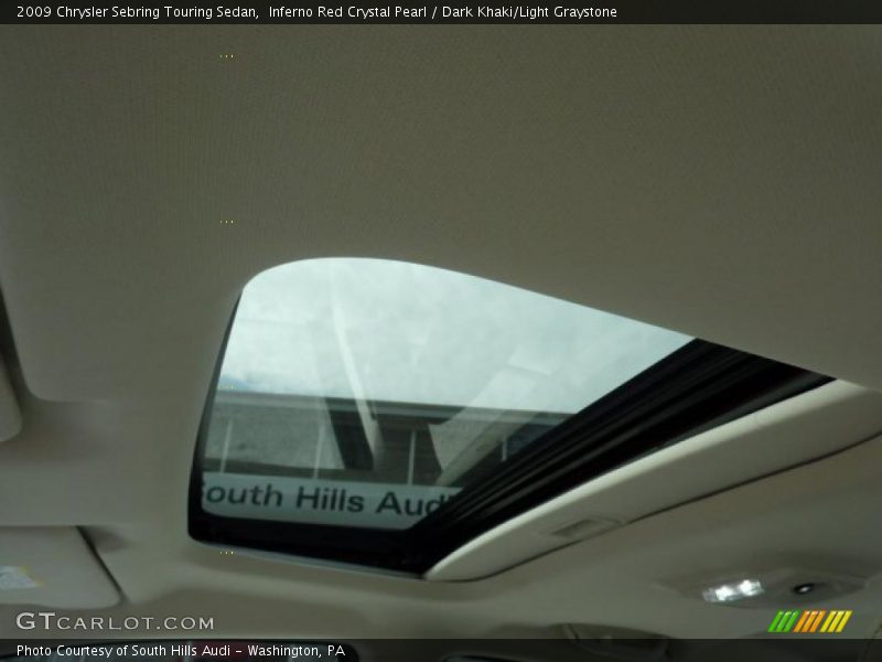 Inferno Red Crystal Pearl / Dark Khaki/Light Graystone 2009 Chrysler Sebring Touring Sedan