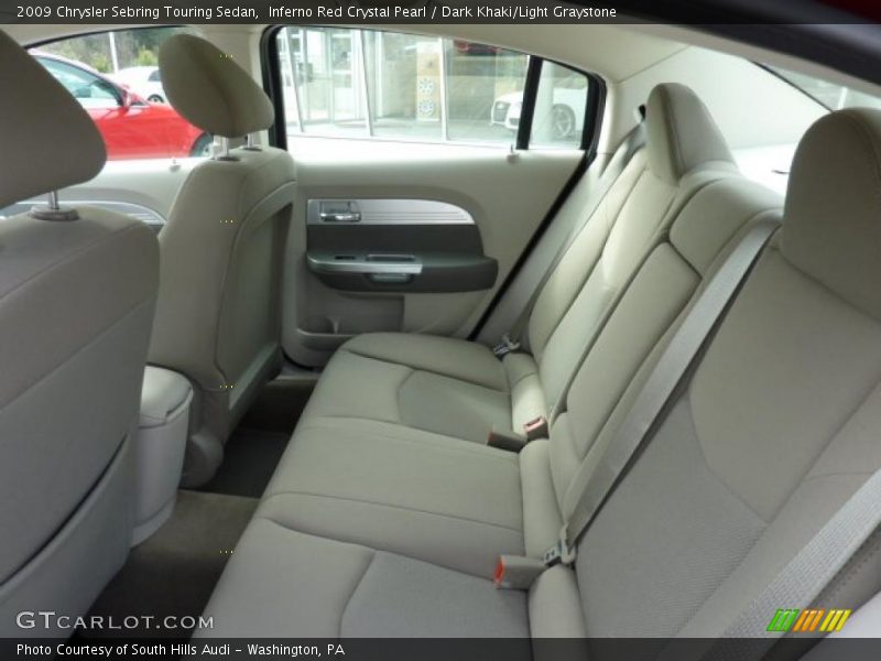 Inferno Red Crystal Pearl / Dark Khaki/Light Graystone 2009 Chrysler Sebring Touring Sedan