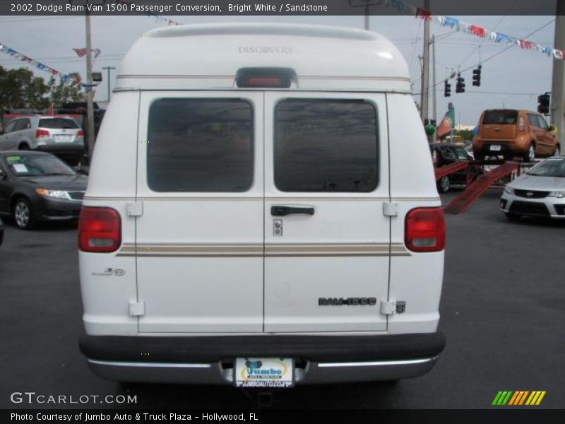 Bright White / Sandstone 2002 Dodge Ram Van 1500 Passenger Conversion