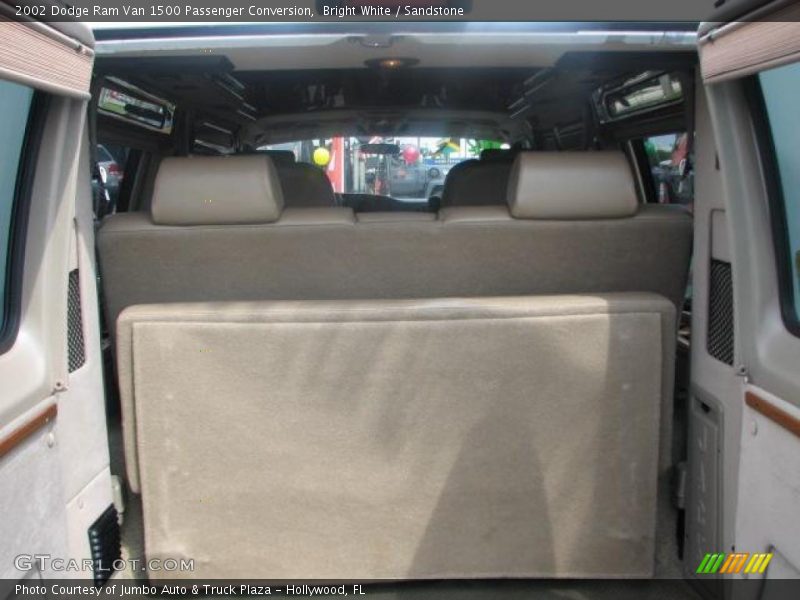 Bright White / Sandstone 2002 Dodge Ram Van 1500 Passenger Conversion