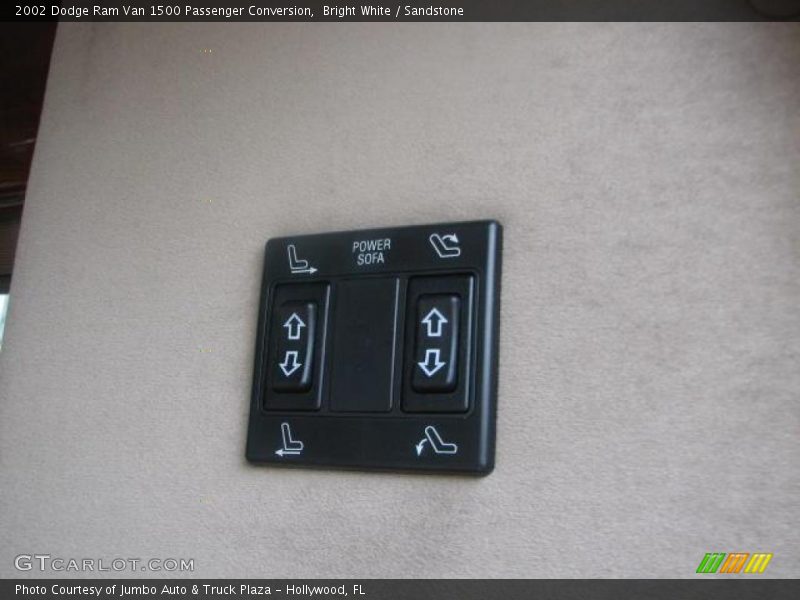 Bright White / Sandstone 2002 Dodge Ram Van 1500 Passenger Conversion