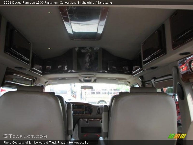 Bright White / Sandstone 2002 Dodge Ram Van 1500 Passenger Conversion