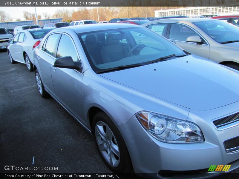 Silver Ice Metallic / Titanium 2011 Chevrolet Malibu LS