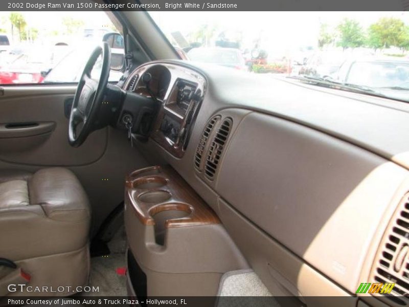 Bright White / Sandstone 2002 Dodge Ram Van 1500 Passenger Conversion