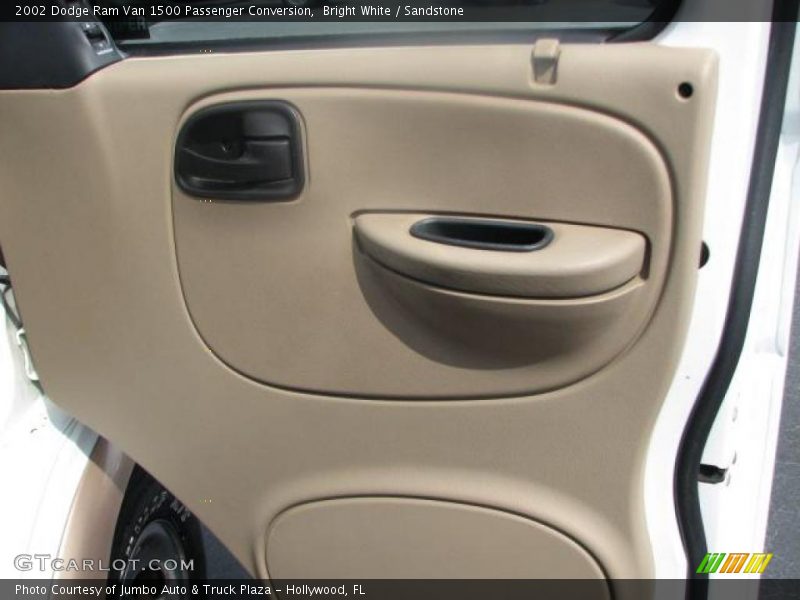 Bright White / Sandstone 2002 Dodge Ram Van 1500 Passenger Conversion