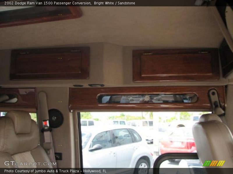 Bright White / Sandstone 2002 Dodge Ram Van 1500 Passenger Conversion
