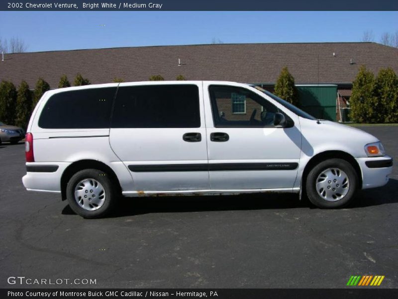 Bright White / Medium Gray 2002 Chevrolet Venture
