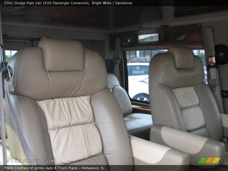 Bright White / Sandstone 2002 Dodge Ram Van 1500 Passenger Conversion