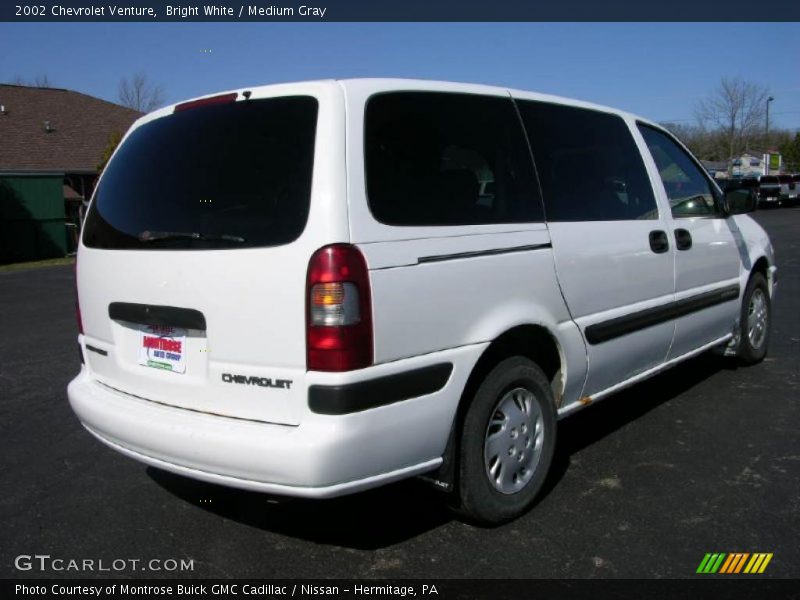 Bright White / Medium Gray 2002 Chevrolet Venture