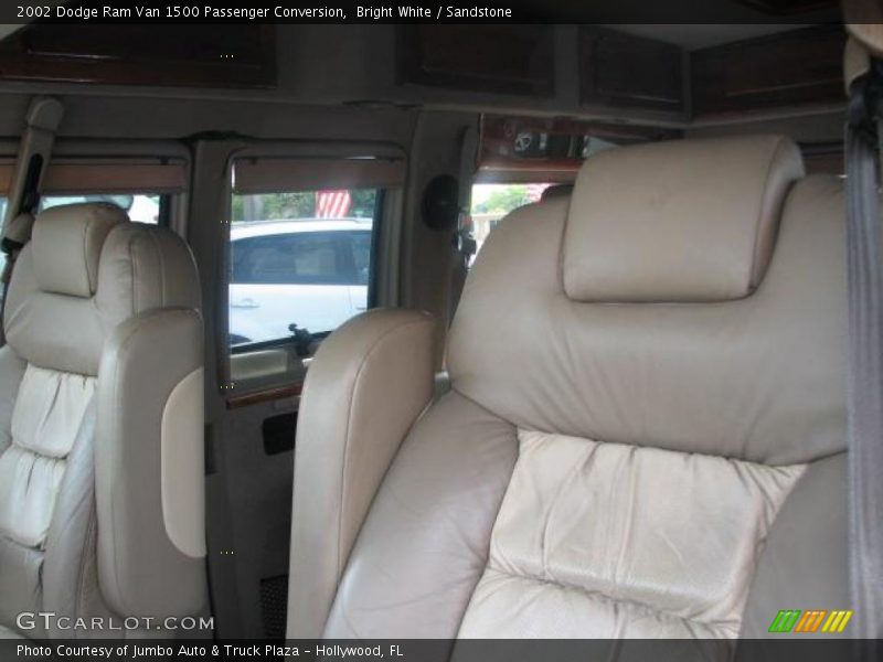 Bright White / Sandstone 2002 Dodge Ram Van 1500 Passenger Conversion