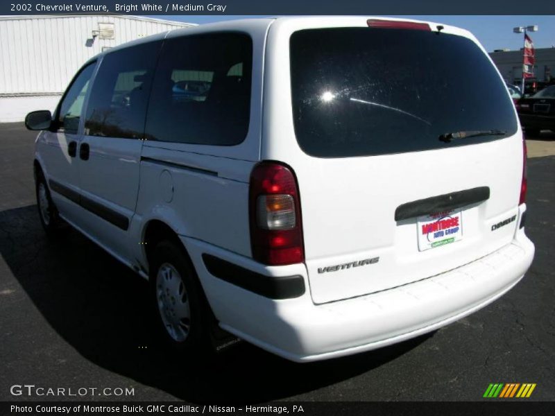 Bright White / Medium Gray 2002 Chevrolet Venture