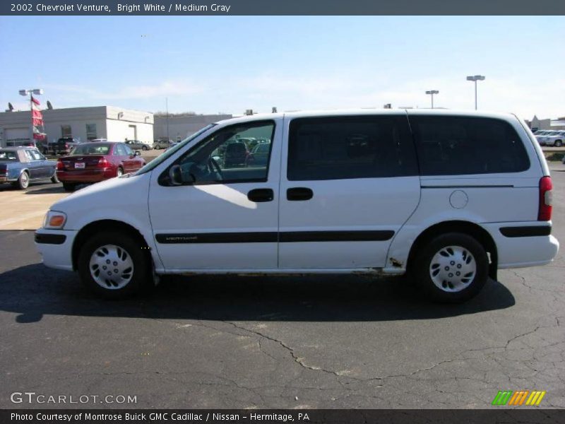Bright White / Medium Gray 2002 Chevrolet Venture