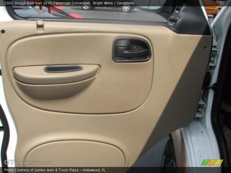 Bright White / Sandstone 2002 Dodge Ram Van 1500 Passenger Conversion