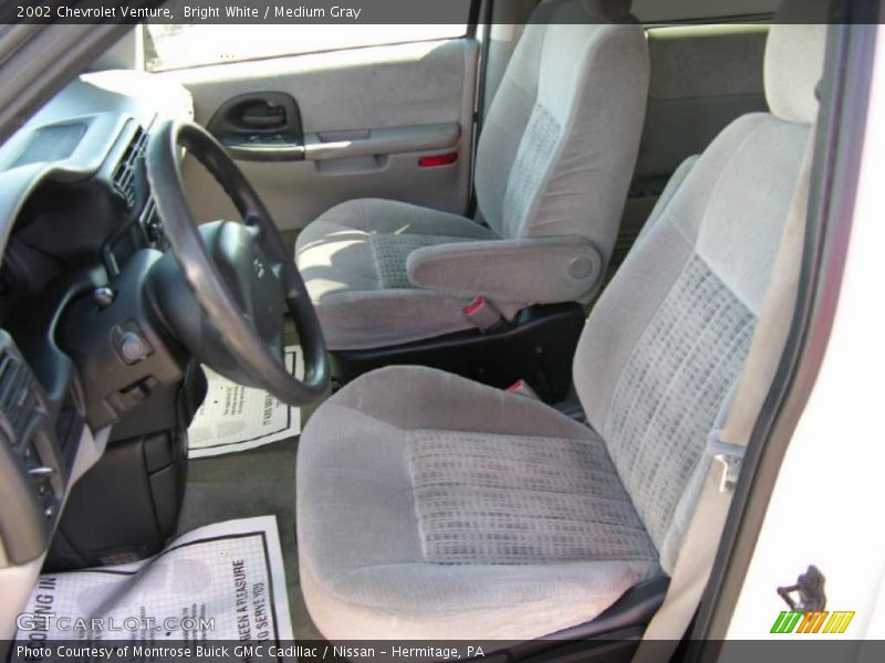 Bright White / Medium Gray 2002 Chevrolet Venture