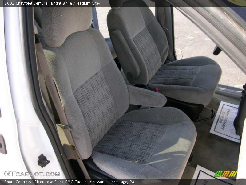 Bright White / Medium Gray 2002 Chevrolet Venture