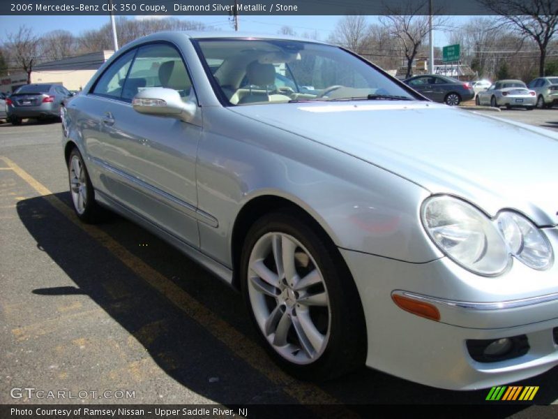 Diamond Silver Metallic / Stone 2006 Mercedes-Benz CLK 350 Coupe