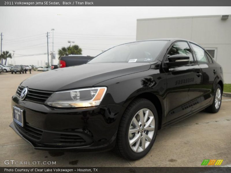 Black / Titan Black 2011 Volkswagen Jetta SE Sedan