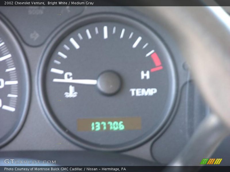 Bright White / Medium Gray 2002 Chevrolet Venture