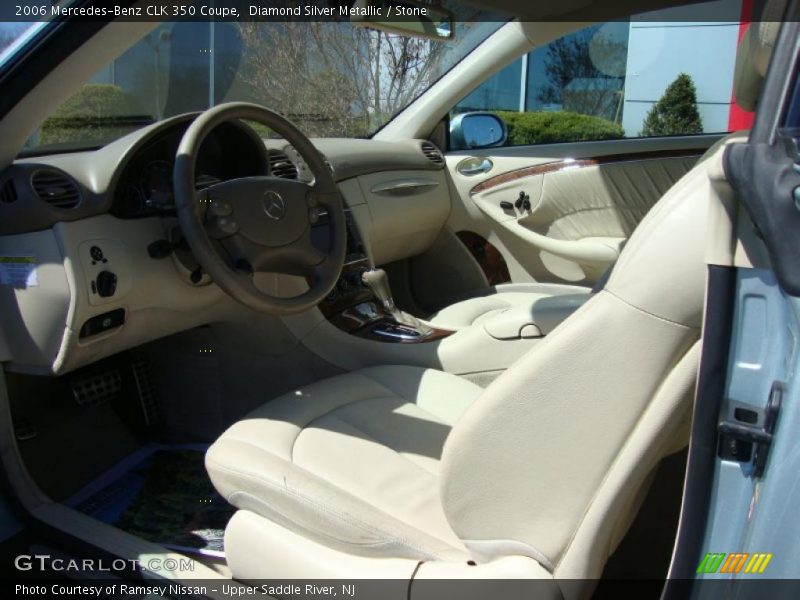 Diamond Silver Metallic / Stone 2006 Mercedes-Benz CLK 350 Coupe