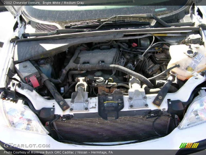 Bright White / Medium Gray 2002 Chevrolet Venture