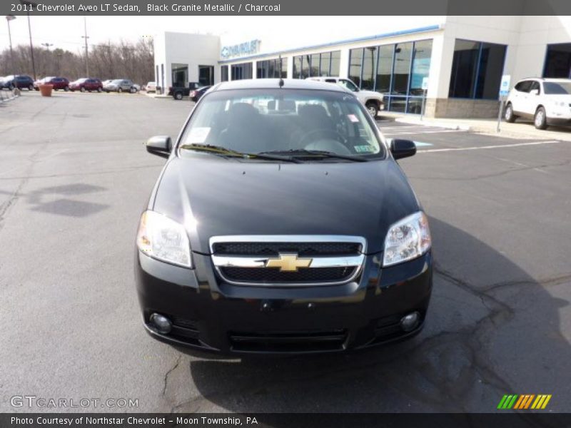 Black Granite Metallic / Charcoal 2011 Chevrolet Aveo LT Sedan