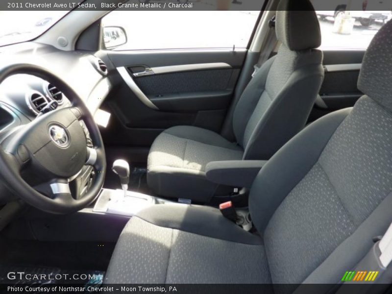 Black Granite Metallic / Charcoal 2011 Chevrolet Aveo LT Sedan