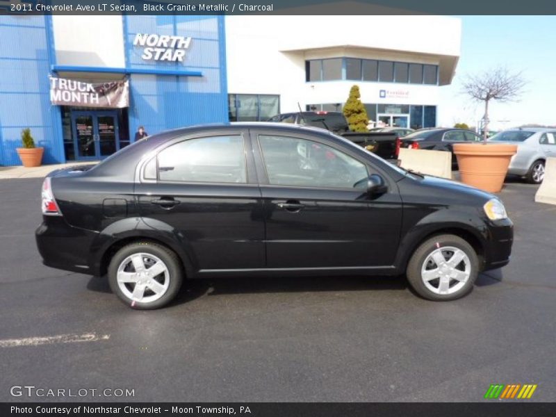 Black Granite Metallic / Charcoal 2011 Chevrolet Aveo LT Sedan