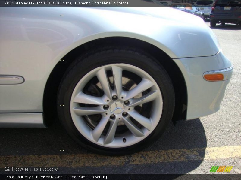 Diamond Silver Metallic / Stone 2006 Mercedes-Benz CLK 350 Coupe