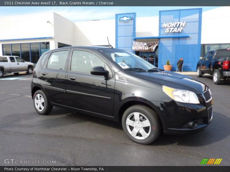 Black Granite Metallic / Charcoal 2011 Chevrolet Aveo Aveo5 LT