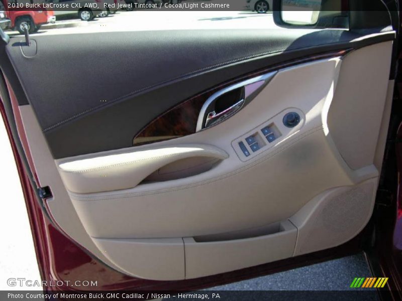Red Jewel Tintcoat / Cocoa/Light Cashmere 2010 Buick LaCrosse CXL AWD