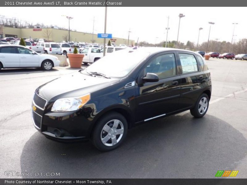 Black Granite Metallic / Charcoal 2011 Chevrolet Aveo Aveo5 LT
