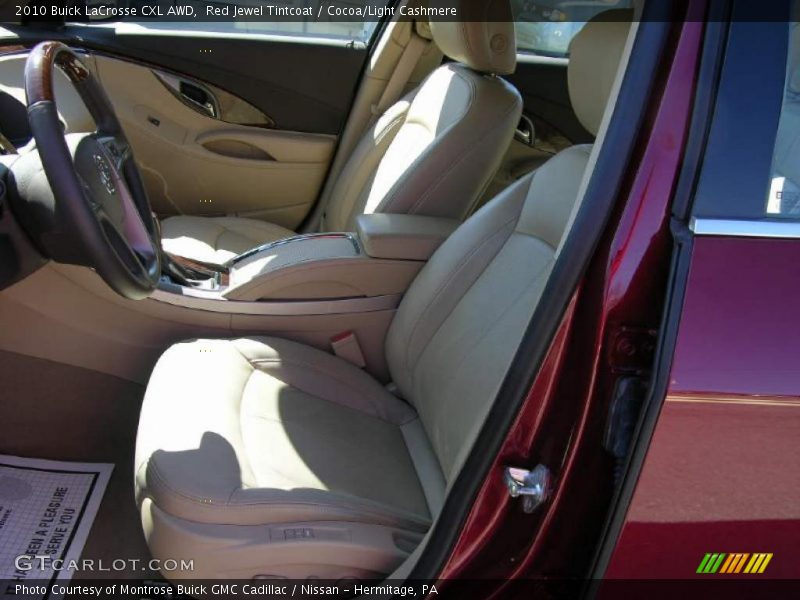 Red Jewel Tintcoat / Cocoa/Light Cashmere 2010 Buick LaCrosse CXL AWD