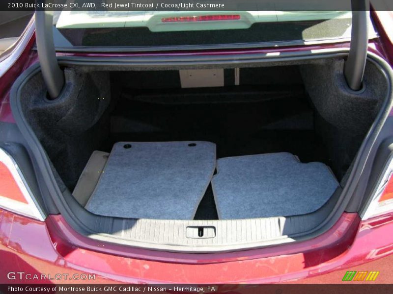 Red Jewel Tintcoat / Cocoa/Light Cashmere 2010 Buick LaCrosse CXL AWD