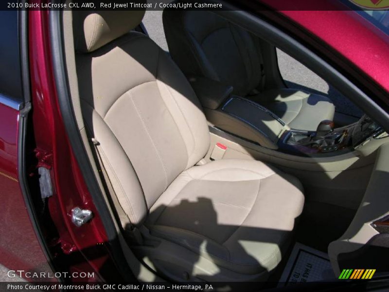 Red Jewel Tintcoat / Cocoa/Light Cashmere 2010 Buick LaCrosse CXL AWD
