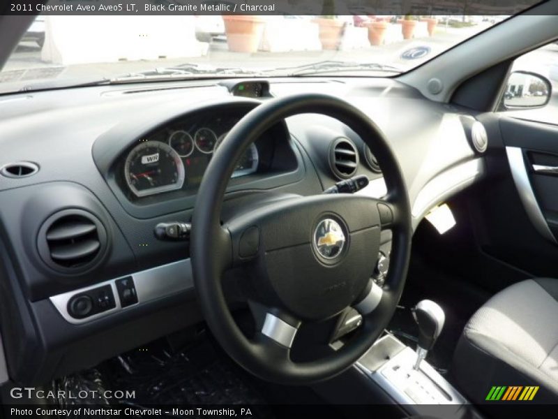 Black Granite Metallic / Charcoal 2011 Chevrolet Aveo Aveo5 LT