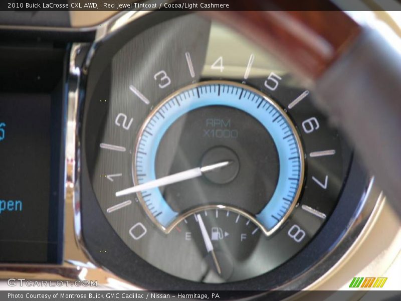 Red Jewel Tintcoat / Cocoa/Light Cashmere 2010 Buick LaCrosse CXL AWD