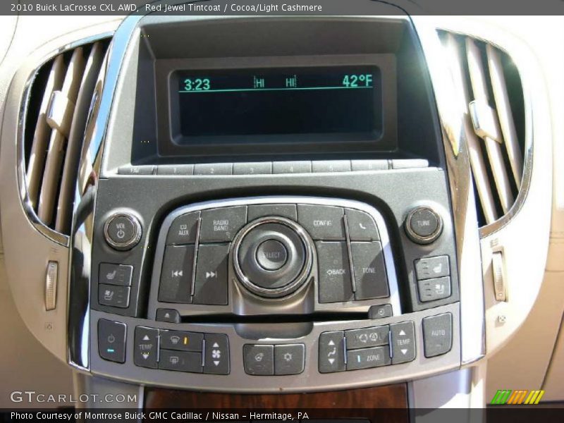 Controls of 2010 LaCrosse CXL AWD