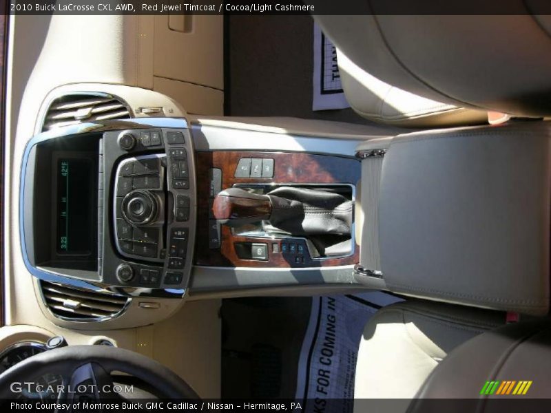 Red Jewel Tintcoat / Cocoa/Light Cashmere 2010 Buick LaCrosse CXL AWD