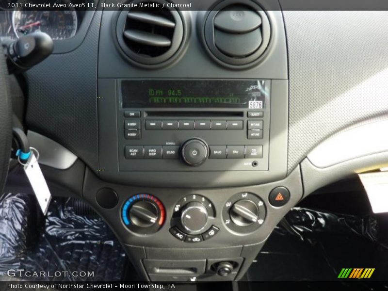 Black Granite Metallic / Charcoal 2011 Chevrolet Aveo Aveo5 LT
