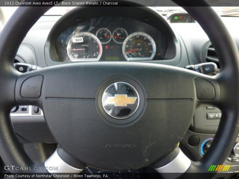 Black Granite Metallic / Charcoal 2011 Chevrolet Aveo Aveo5 LT