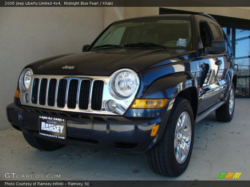 Midnight Blue Pearl / Khaki 2006 Jeep Liberty Limited 4x4