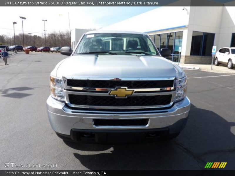 Sheer Silver Metallic / Dark Titanium 2011 Chevrolet Silverado 2500HD Regular Cab 4x4