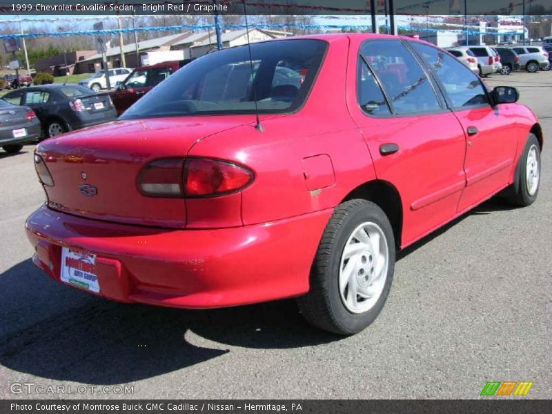 Bright Red / Graphite 1999 Chevrolet Cavalier Sedan