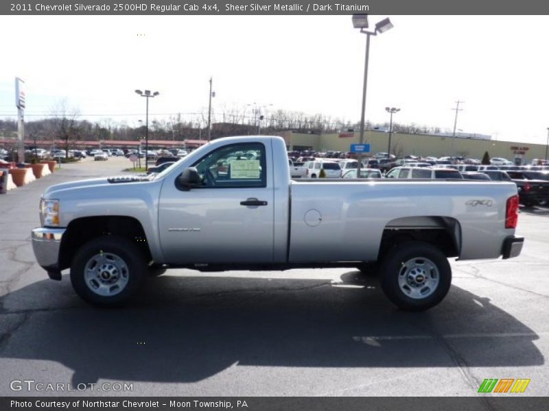 Sheer Silver Metallic / Dark Titanium 2011 Chevrolet Silverado 2500HD Regular Cab 4x4