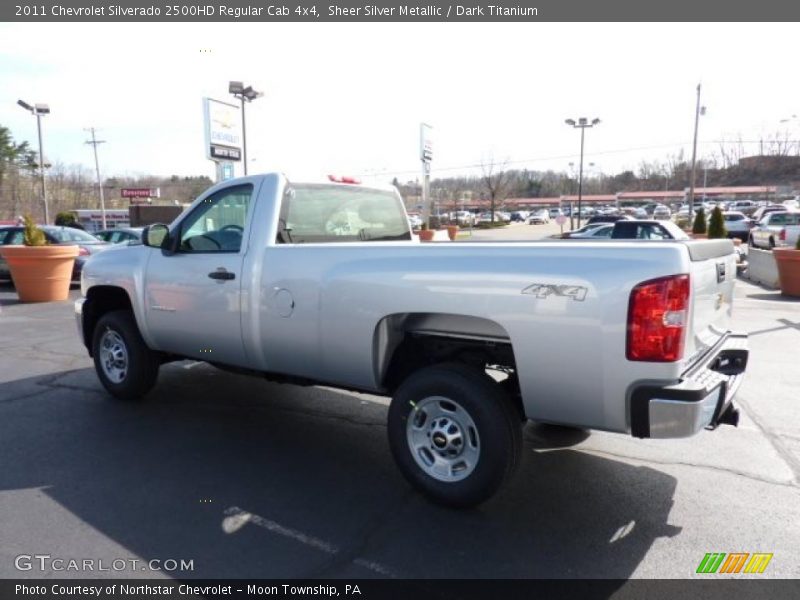 Sheer Silver Metallic / Dark Titanium 2011 Chevrolet Silverado 2500HD Regular Cab 4x4