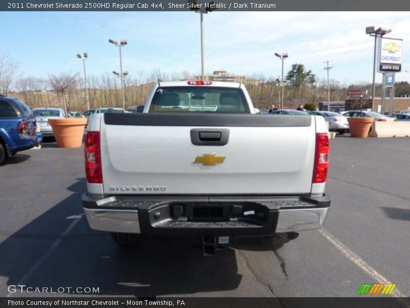 Sheer Silver Metallic / Dark Titanium 2011 Chevrolet Silverado 2500HD Regular Cab 4x4