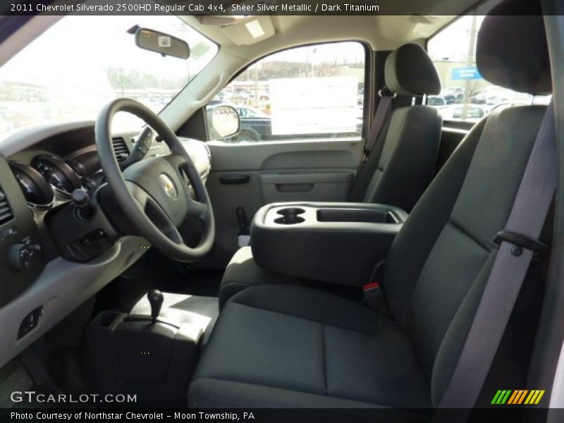 Sheer Silver Metallic / Dark Titanium 2011 Chevrolet Silverado 2500HD Regular Cab 4x4
