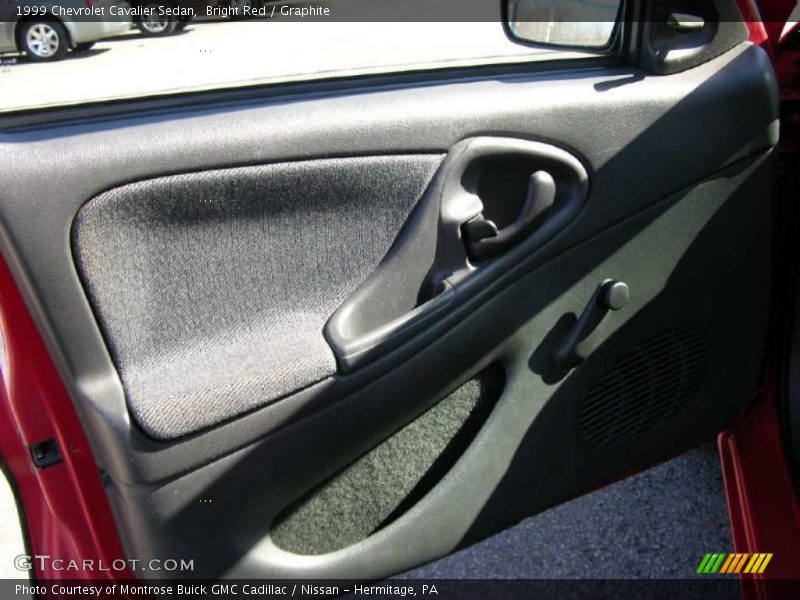 Bright Red / Graphite 1999 Chevrolet Cavalier Sedan