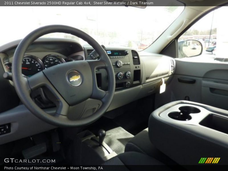 Sheer Silver Metallic / Dark Titanium 2011 Chevrolet Silverado 2500HD Regular Cab 4x4